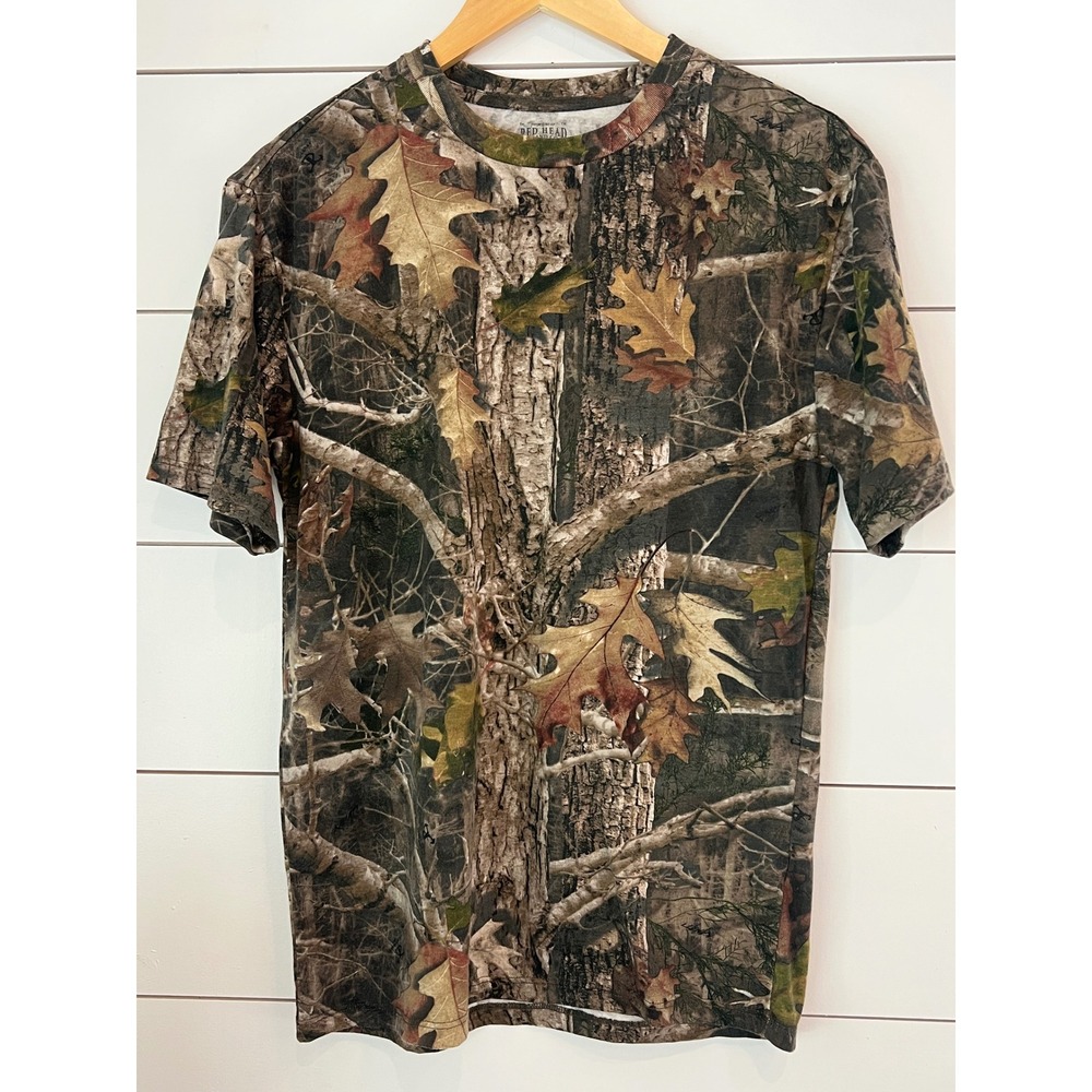 RedHead Brand Co Womens Camo T-Shirt Short Sleeve‎ gorpcore Y2K western